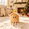 thumbnail image 7 of Cute Star House Shaped Throw Pillow - Soft Christmas Cushion with Embroidered Face, Kawaii Stuffed Plush Home Decor for Sofa Couch Bed, Holiday Seasonal Room Ornament Cozy Reading Napping Gift, 7 of 7
