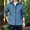 Blue, variant on EGNMCR Men's Puffer Jacket Autumn Slim Fitting Zipper Solid Color Workwear Windbreaker with Pockets Casual Hooded Sun Protection Outdoor Tourism Hiking Windproof Overcoats Jacket