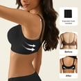 thumbnail image 4 of Qylux Women's Wireless Bra - Full Coverage Seamless Soft Support Bra,Comfortable T-Shirt Bra for Everyday Wear,Black,(S-2XL), 4 of 7