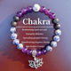 thumbnail image 2 of Pulsera de piedra natural para hombre y mujer con cuentas de cristal de energía positiva y colgante, cordón elástico ajustable para uso diario, 2 of 6