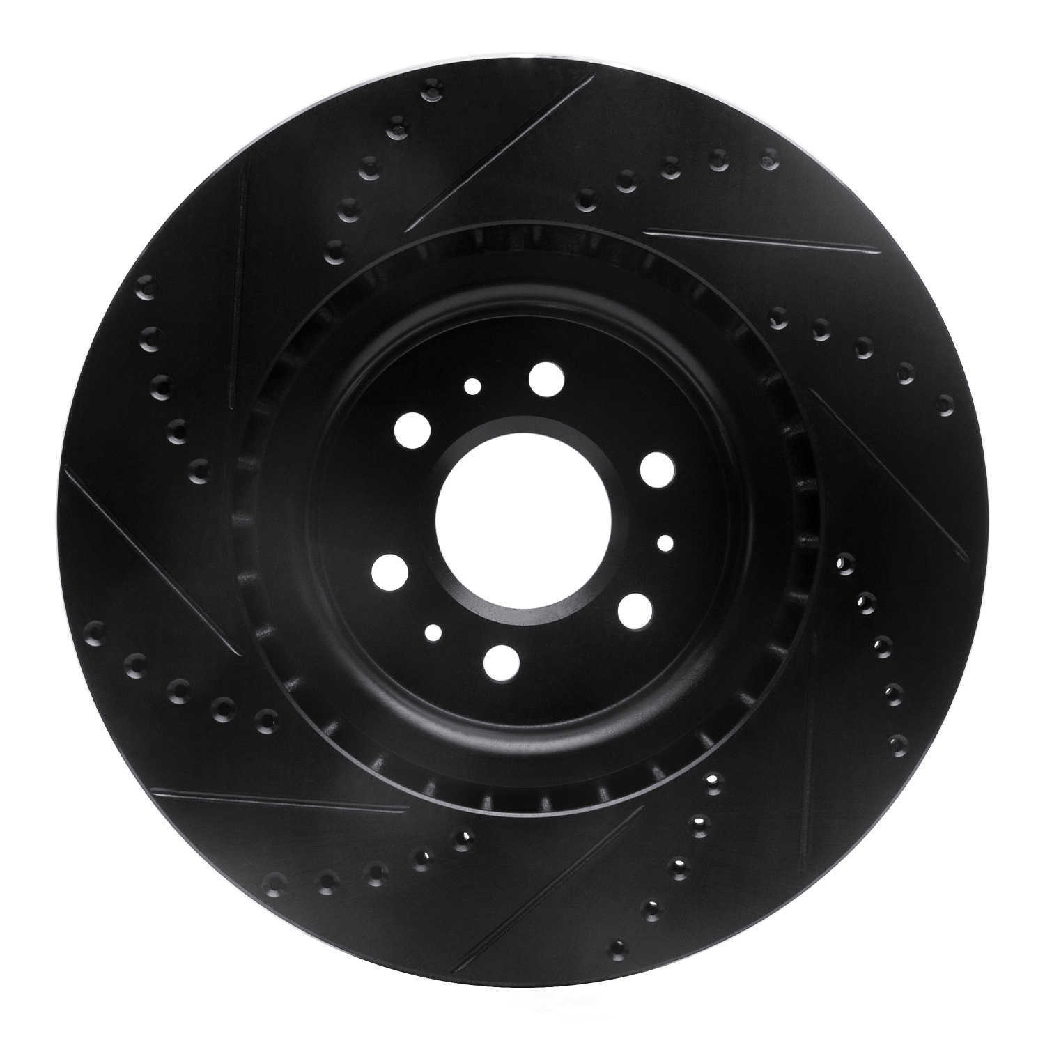 Dynamic Friction Company 633-46015R DFC Brake Rotor - Drilled And Slotted - Black