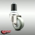 thumbnail image 2 of 3 Inch 316SS Gray Polyurethane Wheel Swivel 1-7/8 Inch Expanding Stem Caster, 2 of 2