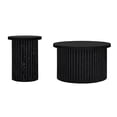 thumbnail image 6 of Kevinplus Round Coffee Table Set of 2, Modern Side Tables Accent End Table for Living Room, Apartment,Black, 6 of 10