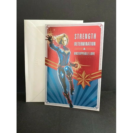 Captain Marvel Someone Special Mother’s Day Greeting Card Envelope Hallmark NEW