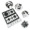 thumbnail image 3 of Gas Stove LPG Gas Cooktop Stainless Steel & Electronic Ignition System 4 Burners Built-in 4 Sealed Burners Stove Gas Cooktop Stainless Steel Natural Gas Kitchen Cook Stove Stainless Steel 23Inch, 3 of 3