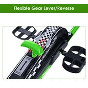Costway Go Kart 4 Wheel Pedal Powered Kids Ride On Toy w/ Adjustable Seat Green