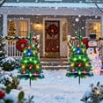 thumbnail image 6 of Outdoor Solar Powered Artificial Christmas Tree with Multicolored LED Lights Weather Resistant Holiday Decoration for Yard Garden Lawn Pathway Party, 6 of 8