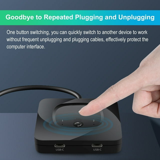 Video converter,C Switcher 2 Usb C 100w 2 Usb-c Hdr Data Cables Included Tablet Pd 100w 2 Data Pd 100w C Kvm Usb Type C 8k@60hz Support Hdr Usb-c Switcher Usb Data Suitable Scenarios 2 Usb-c Cables