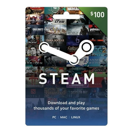 Steam $100 Giftcard, Valve [Physically Shipped (Best Price Itunes Cards)