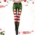 thumbnail image 3 of Zhanying Leggings de Noël pour Femmes Rouges Élégants Évacuant l'Humidité Leggings Squelette pour Femmes Verts G, 3 of 6