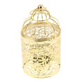 thumbnail image 3 of Ruiboury Electroplated Metal Birdcage Shape Tea Light Candle B- Holder Gold Type B 1Set, 3 of 6