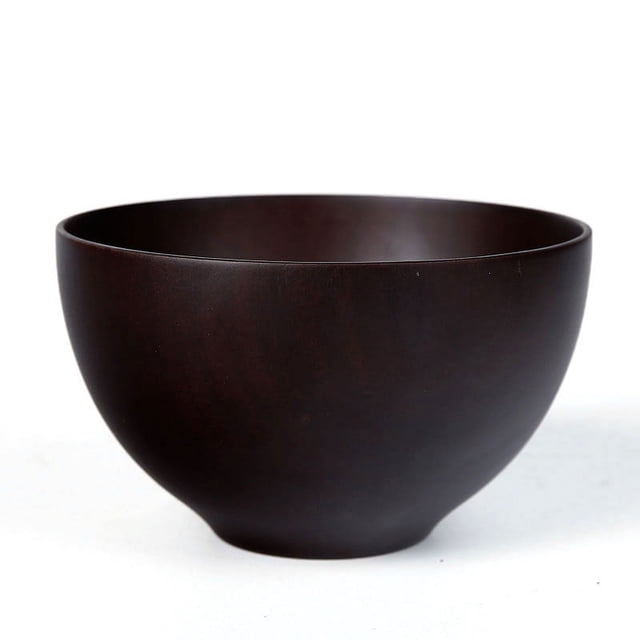 Cuenco de arroz tradicional japonés de madera de castaño - 12 cm - sirve arroz, sopas, postres y aperitivos con un toque asiático