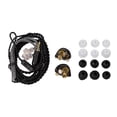 thumbnail image 1 of Auriculares con cable y nivel de monitoreo Auriculares con cable con bobina magnética compuesta para juegos Música Correr Deportes Negro, 1 of 15