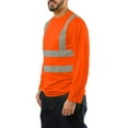 thumbnail image 4 of Kolossus AirFlex ANSI Class 2 High Visibility Long Sleeve Safety Shirt Orange, 4 of 10