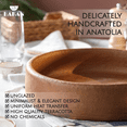 thumbnail image 2 of Hakan Efes Clay Pan for Cooking, Natural Unglazed Pot, Traditional Earthenware, Terracotta Ancient Meat Cazuela Dish, Round, No Lid, Midi, 3.6 qts, 2 of 8
