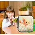 thumbnail image 6 of Square Lunch Bag 10.5*3.5*9.5 Inches Cooler Bag Lunch Bag Insulation Portable Durable Fashion Adorable Goldfish, 6 of 6