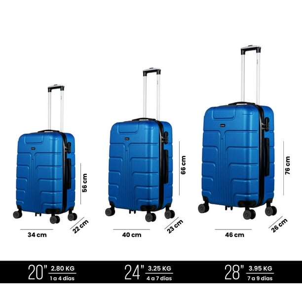 Maleta Viaje TamaÃ±o De Valijas En Pulgadas Medidas De Maleta 24