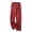 Burgundy, variant on Women's Plush Pajama Pants Soft Fuzzy Fleece Pockets Fleece Lounge Pants Pajama Bottoms Cute Thick Straight Leg Cozy Warm Sleepwear White Large