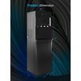 thumbnail image 4 of DISHUP Bottom Loading Water Dispenser, Hot/Room/Cold Water Cooler, 3-5 Gallon Bottles, Ideal for Home/Office, Black, 4 of 6