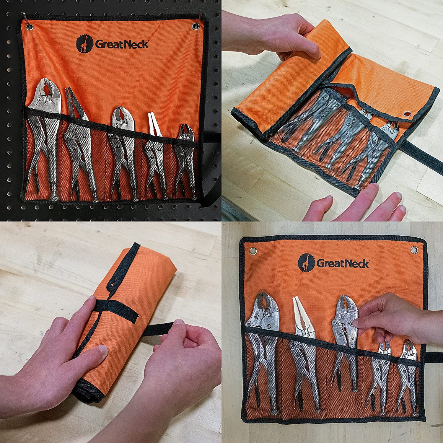 GreatNeck 74230 5 Piece Locking Plier Set
