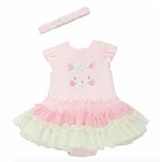 Little Me Baby Girls Tutu Popover Dress (9 Months, Pink Multi)