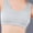 Gray, variant on OGLCCG Girls Athletic Sports Seamless Bra Breathable Thin Wireless Wide Straps Bras with Removable Pads Ultra Comfort Bralette Stretch Underwear
