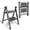 2 Step Black, variant on 2 Step Ladder with Anti Slip Pedals, Foldable Step Stool, Kitchen Step Stool, Foldable Footstool, Capable Of Bearing Up to 350 Pounds, Foldable Closet Step Stool for Home Library And Office