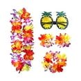 thumbnail image 2 of Bonito conjunto de disfraz de collar hawaiano, accesorio de playa, conjunto de ropa de baile para fiesta de mujer Multicolor Zulema falda hawaiana, 2 of 8