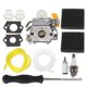 thumbnail image 1 of Air Filter and Carburetor Kit Compatible with 25Cc 26Cc 30Cc 46Cc Hedge Trimmers, 1 of 5