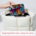 thumbnail image 6 of Graffiti Velvet Portable Jewelry Organizer Box with Removable Compartment - Earring Holder and Gift Jewelry Box, 6 of 7