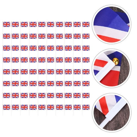 Pbpbox 80Set British Flag Decoration Polyester Assorted Color For Classrooms