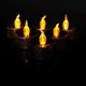 thumbnail image 3 of 12 Pcs Plated Black Candles Battery Operated Tea light Flameless LED Electronic, 3 of 5