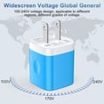 thumbnail image 2 of Charging Block, 3 Pack USB Wall Charger with 10FT Type C Charging Cable Cord USB C Cable Phone Cables, Dual Port Phone Charger Android Charger Block USB Plug Adapter USB Charging Block, Blue, 2 of 8
