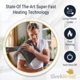 thumbnail image 4 of Sleek Relief Fast-Heating & Auto Shut Off Electric Heating Pad for Back Pain and Cramps Relief, XL, 4 of 8