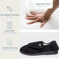 thumbnail image 3 of Zapatillas de espuma viscoelástica EUROPEAN SOFTEST para diabéticos para hombres, 3 of 9