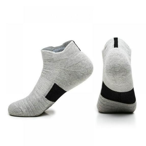 Summark Terry outdoor short tube elite socks basketball socks quick-drying running socks men's towel bottom non-slip sports boat socks