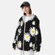 thumbnail image 3 of Fotbe Daisies Flowers Chaqueta con Protección Solar UPF 50+ para Hombre y Mujer, Camisa con Capucha y Bolsillos-3X-Large, 3 of 7