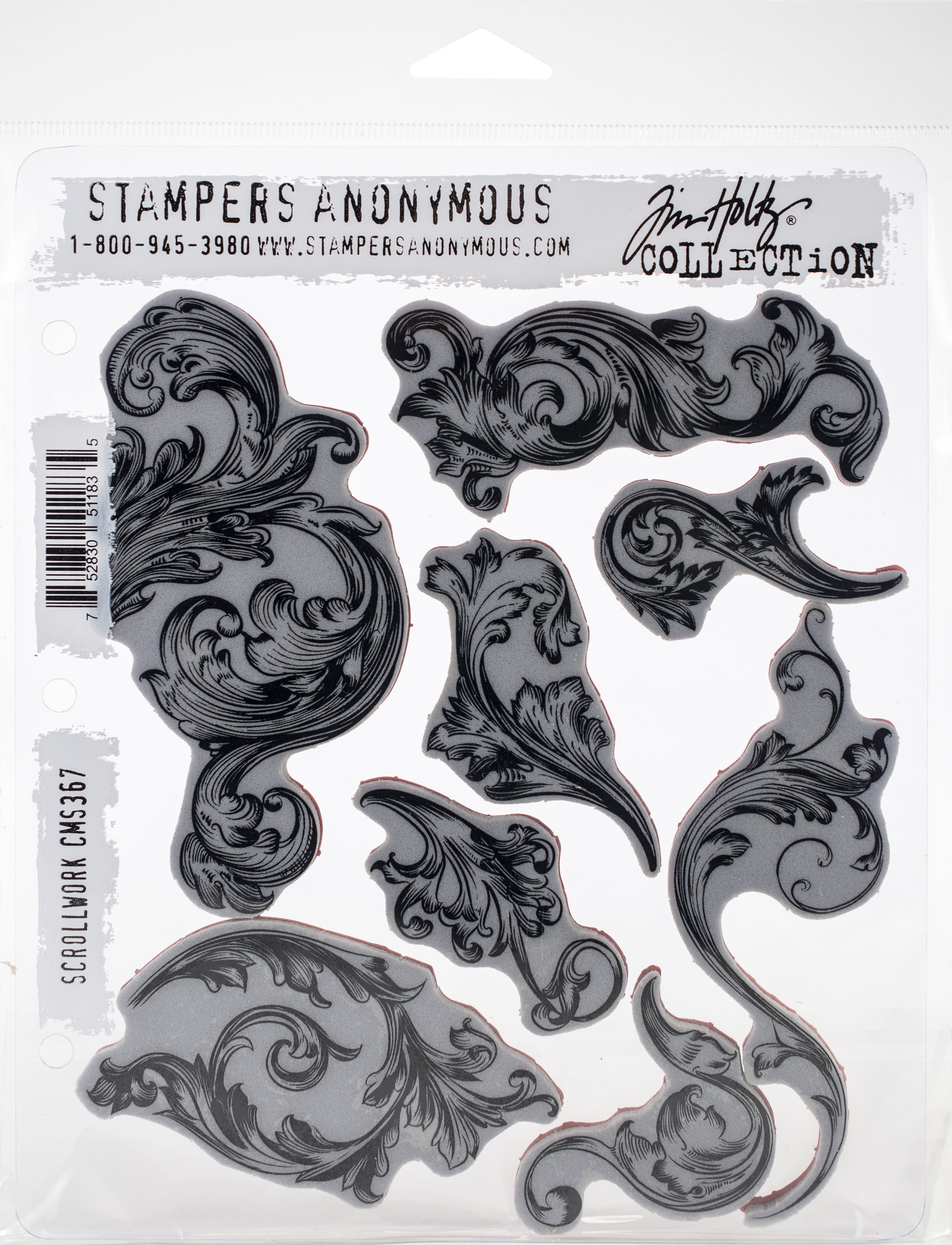 Stampers Anonymous No.18 Rubber Stamp Set Classics 7 by 8.5-Inch 