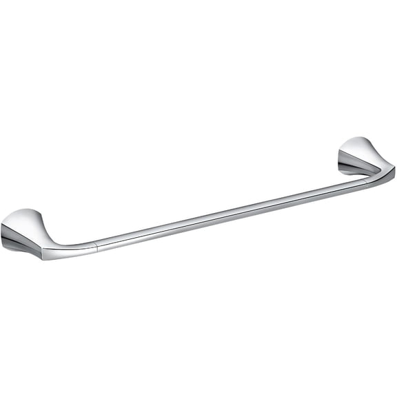 Moen Towel Bar Lindor - Chrome Finish, 18 Inch Bathroom Towel Bar - Chrome — Concealed-Screw Wall-Mount, Coordinated Bath Collection