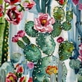 thumbnail image 6 of Orinice Cactus Flowers Round Table Cover Stain Resistant Washable Indoor Outdoor Tablecloth Kitchen Dining Wedding Parties Picnic Camping 100% Polyester Fiber 46-50, 6 of 8