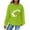 Green, variant on Women Waffle Knit Pullover Hoodie Football Print Graphic Drawstring Sweatshirt Game Day Pullover Long Sleeve Sweat Shirt Athletic Loose Fit Tops, M