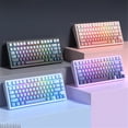 thumbnail image 4 of Wob Rainy75 Keycaps 133 Keys Gradient PBT DYE SUB Key Caps Cherry Profile Keycaps for Sugar65 LEOBOG Hi75 Hi8 Aluminum Keyboard, 4 of 7