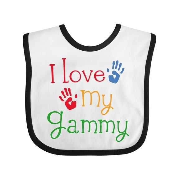 Inktastic I Love My Gammy Boys or Girls Baby Bib