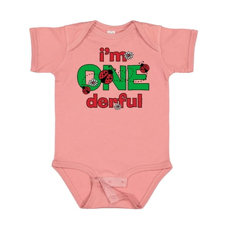 

Inktastic ONEderful Ladybug 1st Birthday Gift Baby Girl Bodysuit