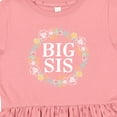 thumbnail image 4 of Inktastic Big Sis Rose Floral Wreath Sister Girls Toddler Dress, 4 of 5