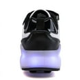 thumbnail image 4 of Roller Shoes with Wheels for Boys Girls Kids Skates Sneakers LED Light Up Rechargeable Sport Sneaker for Boys, 4 of 14