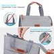 thumbnail image 2 of Bolsa Térmica Lacdo para Almuerzo Impermeable Suave Gris 29x25x16 cm, 2 of 8