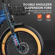 ADDMOTOR GREATTAN L Electric Trike for Adults, 750W Electric Trike with Passenger Seat, 65/130Mi 20/40AH 48V, Dual-Battery System 2 Seater Electric Tricycle, Parking Brake, Differential