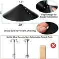 thumbnail image 4 of UU&T Squirrel Shield 20 Inch Plastic Wrap Around Baffle for Outdoor Wild Bird Seed Feeder, Squirrel Proof, Black, 4 of 8