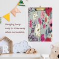 thumbnail image 6 of FMSHPON Floral Pattern Clipboard Hardboard Wood Nursing Clip Board and Pull for Standard A4 Letter 13x9 inches, 6 of 7